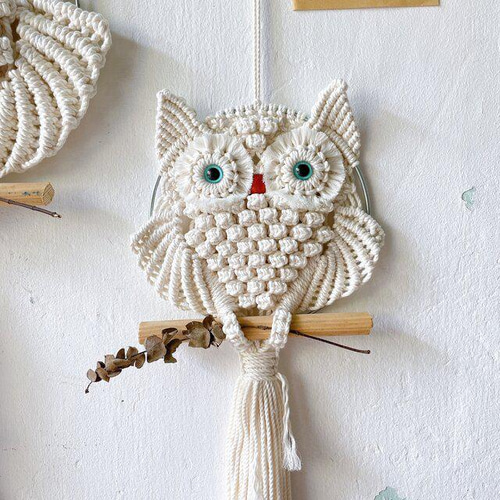 NO.400『マクラメ編み・ふくろう・タペストリー』 NO.400『マクラメ編み・ふくろう・タペストリー』