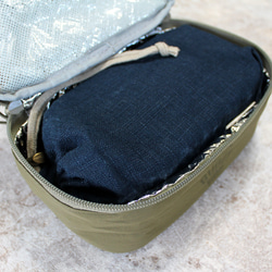 Kinchaku Outdoor メスティン用 リネンキャンバス ブラウン [メスティンケース リネン 無地 麻] 11枚目の画像