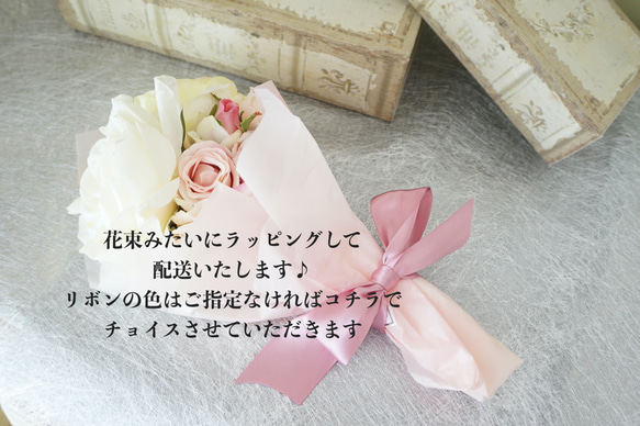 【再再販】姫系　ロココ調　インテリアにもなるお花のハンドミラー　ピンク　Mサイズ 6枚目の画像