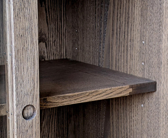 板組みの小さな戸棚 引き出し付き 濃いカーキ色 5枚目の画像