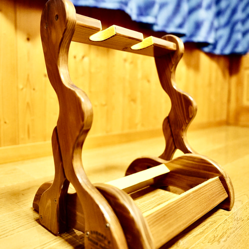 24時間以内に発送】手作り木工 木製バイオリンスタンド （お子様用  