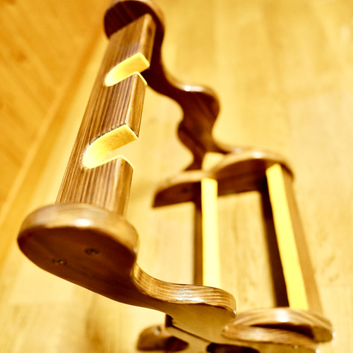 24時間以内に発送】手作り木工 木製バイオリンスタンド （お子様用