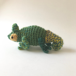 あみぐるみ　カメレオン　SALE 5枚目の画像