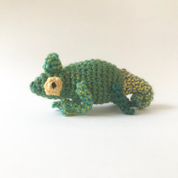 あみぐるみ　カメレオン　SALE 3枚目の画像
