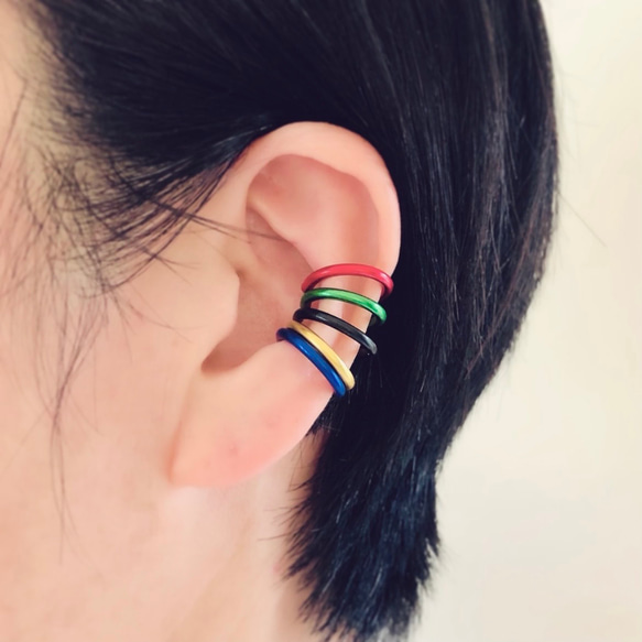 《選べる10色》カラーイヤーカフ 7枚目の画像