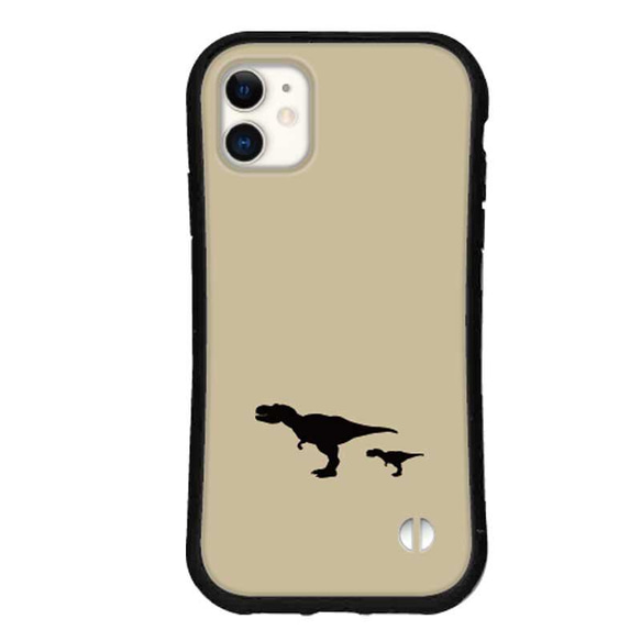 送料無料 スマホケース iPhone15 14 pro 13 mini se iface型 グリップ カバー 怪獣 恐竜 9枚目の画像