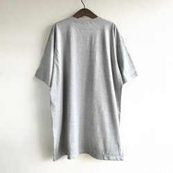 再販！【maring】折り紙コップポケット　ビッグTシャツ　へザーグレー　T90-3 4枚目の画像