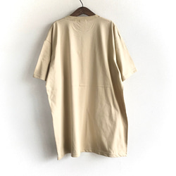 再販！【maring】折り紙コップポケット　ビッグTシャツ　サンドベージュ　T90-2 4枚目の画像