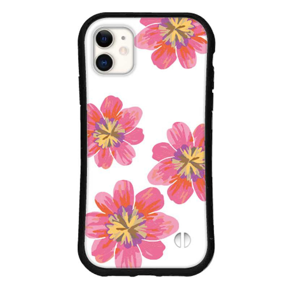 送料無料 iPhone15 14 13 pro mini se iface型 カバー スマホケース 花柄 携帯ケース 夏 5枚目の画像