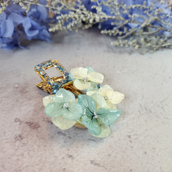 【Anna Garden】エターナルフラワー レジンヘアクリップ 2枚目の画像