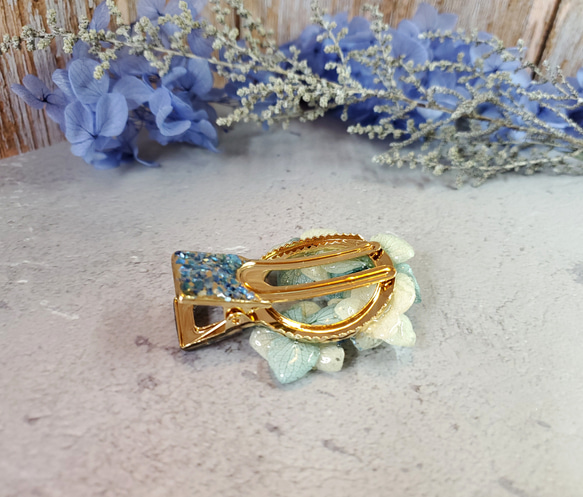 【Anna Garden】エターナルフラワー レジンヘアクリップ 3枚目の画像