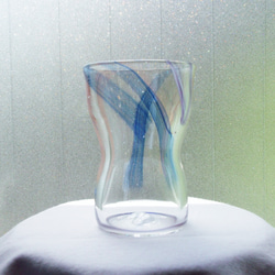 吹きガラス　ビアグラス 1枚目の画像