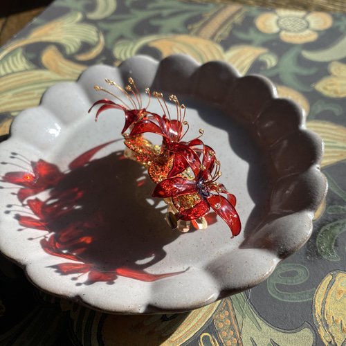 アリパイ 彼岸花クリップ 2個 アリパイ 彼岸花クリップ 2個