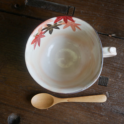 秋葉 (B) 湯杯 陶器 京都燒 第5張的照片