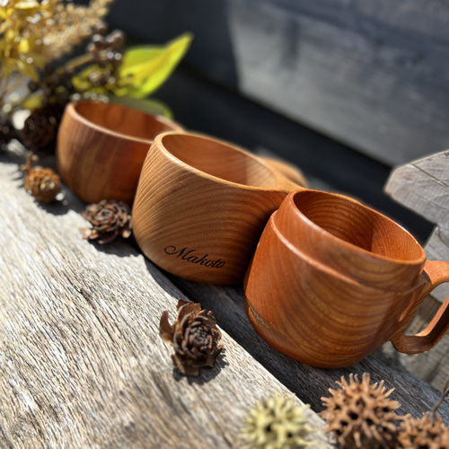 マグカップククサ (食器用ウレタンコーティング仕上げ) マグカップ