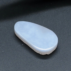 49,4ct ドルジーアゲート 淡いブルー cc-05 ジオード ファンシーカット 天然石 ルース 5枚目の画像