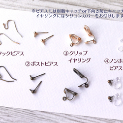 Chinese Bellflower pierced earring /clip earring 第9張的照片