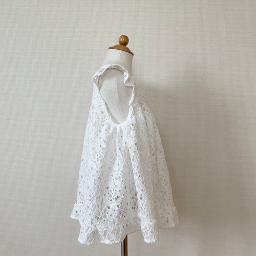 受注制作】こども服 七五三被布エプロン 花柄レース・Aタイプ 受注制作】こども服 七五三被布エプロン 花柄レース・Aタイプ
