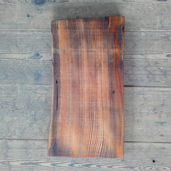 【木製看板製作】 一枚板 天然唐松 / 自然塗装 25cm×46cm 6枚目の画像