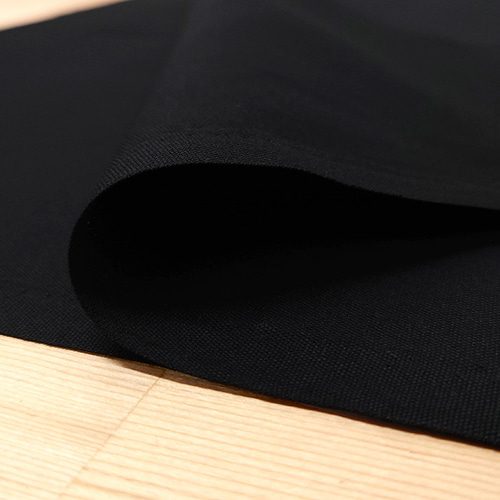 オックス生地【50×110cm】無地 No.13 ブラック 黒 綿100 オックス 生地  