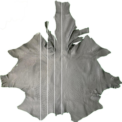 日本製　クライン・カルーオーストリッチ　２７㎜巾ベルト　Lサイズ　リアルオーストリッチクルミバックル　エキゾチックレザー 6枚目の画像