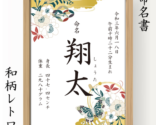 和風書画 額入りアート 尾九 画 風神雷神ノ図 A4サイズ フレーム付き | Pay ID