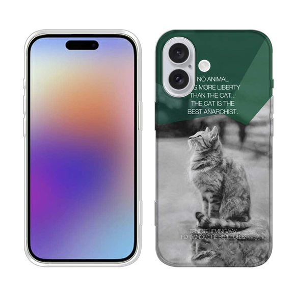 iPhone17/iPhoneAir/iPhone17Pro  全機種対応☆TPUケース ヘミングウェイの猫とは… 2枚目の画像