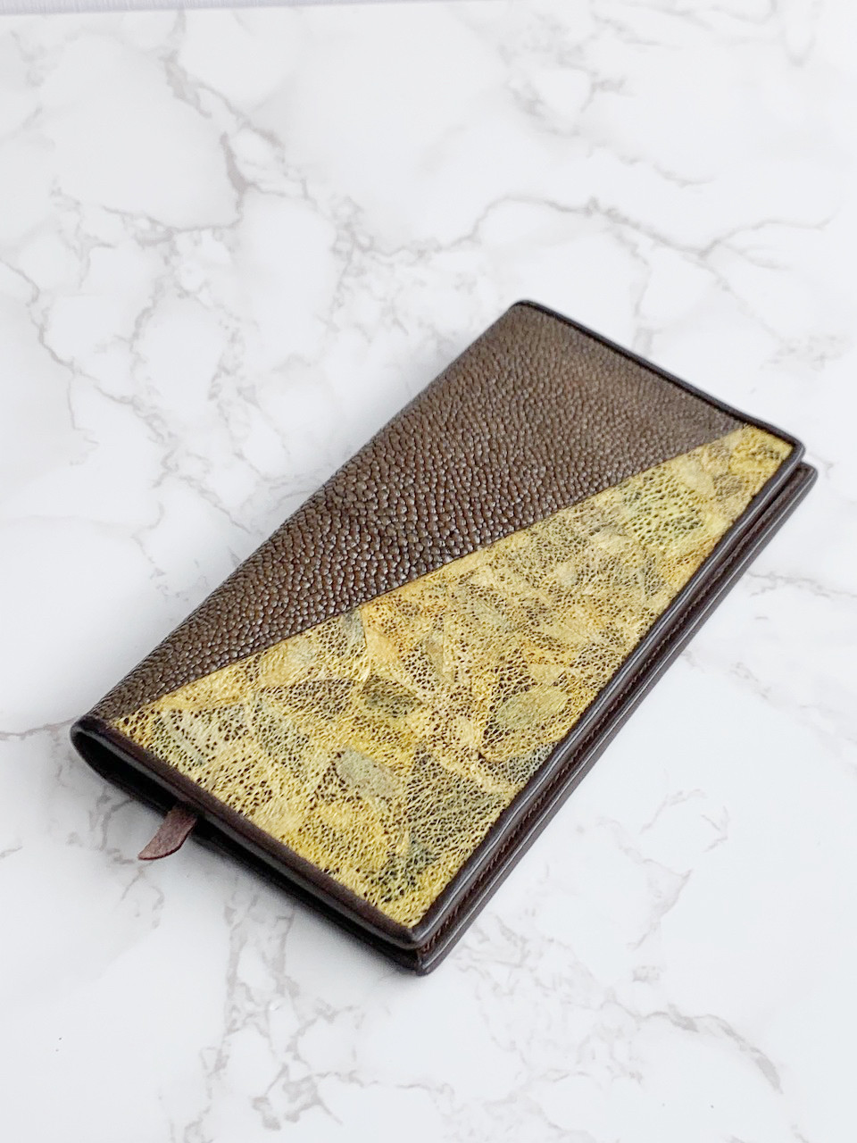 スティングレイ ロングウォレット　エイ革　エキゾチックレザー