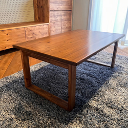 高級杉無垢のローテーブル 蜜蝋ワックス仕上げ 1600×600×380mm ロー