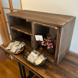 クレマ　アンティーク　木製ドレッサー・鏡台セット　引き取り限定 昭和初期 アンティーク 彫刻入りドレッサー