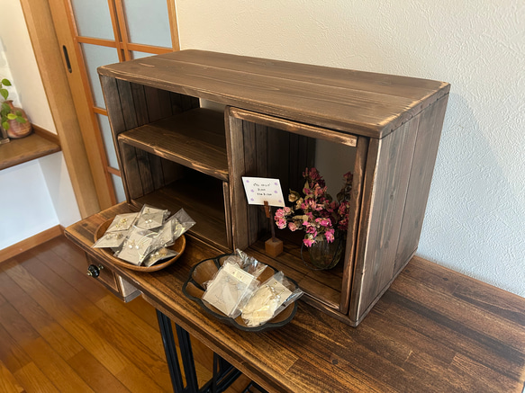 アンティーク 3個セット 食器棚 飾り台 コレクションケース 什器