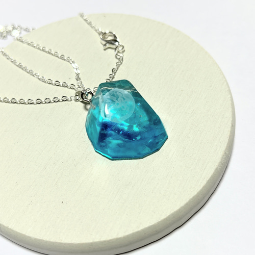 シチリアブルーの海月ネックレス再販5 / クラゲ / 夏 / 鉱石