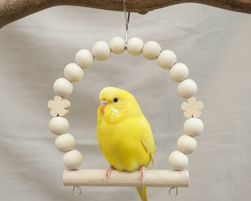 Sサイズ】日本製 安心安全素材 天然木 セキセイインコ など インコ