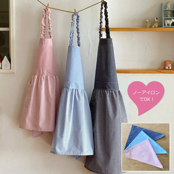 本当にノーアイロンでOK！ ギンガムチェックスカート 女の子 子供