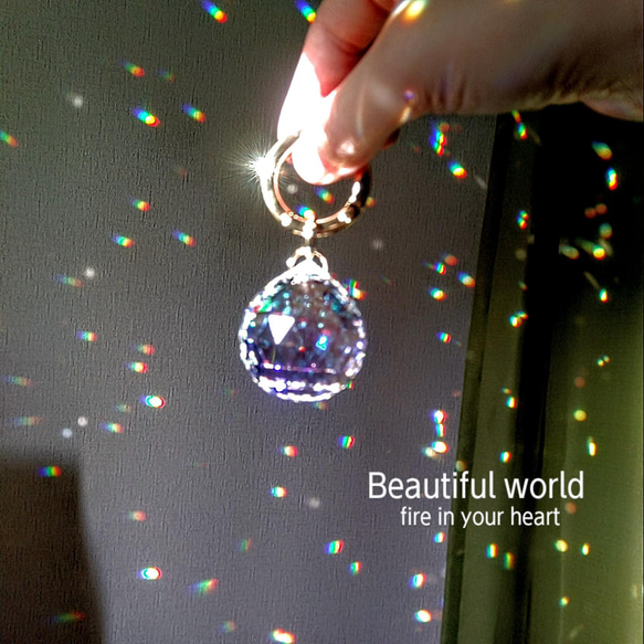 まるくて可愛いお友だち おまもりピンクシリーズ第１番SWAROVSKI CRYSTAL(受注製作) 13枚目の画像