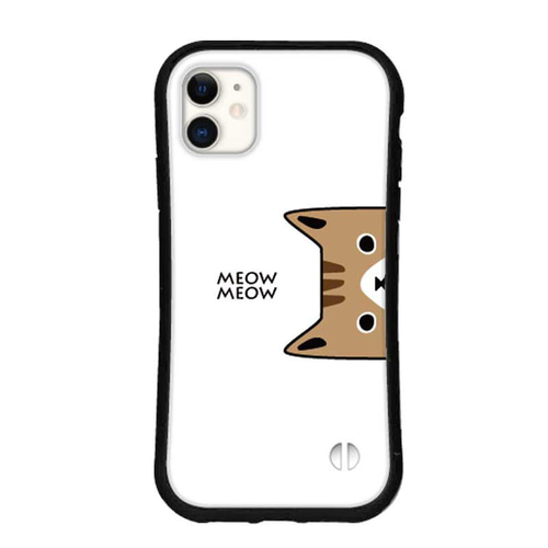 catファーiPhoneケース 新品未使用 iPhone11ケース 黒猫ファーケースiphoneケース