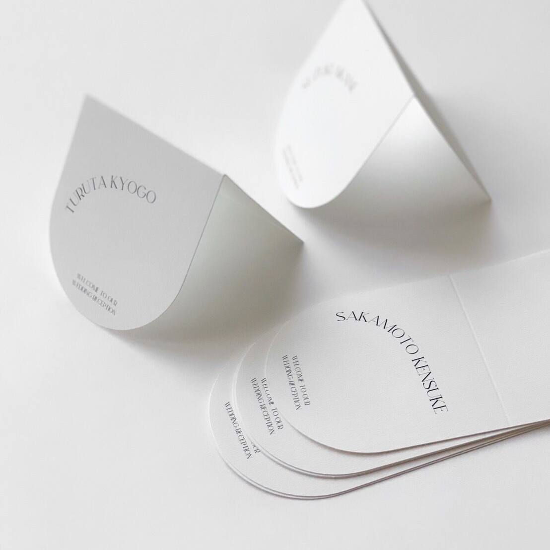 席札 ARCH white / アーチ 8デザイン / 結婚式 ウェディング