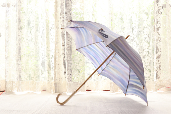 晴雨兼用日傘『暮れ行く幻の風』（着物にも洋服にも） 2枚目の画像