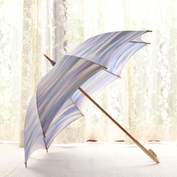 晴雨兼用日傘『暮れ行く幻の風』（着物にも洋服にも） 3枚目の画像