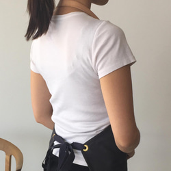 [本革レザー・首掛けストラップ エプロン] 美容師 Cafe Bar レストラン キャンプ&BBQにも 9枚目の画像