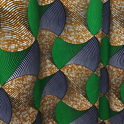 ❤期間限定お値下げ❤チュニックワンピース幾何学模様グリーン×ネイビー03602かめ庵アフリカン 9枚目の画像