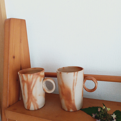 備前焼 ペアマグカップ マグカップ aco 通販 12328137｜Creema(クリーマ)