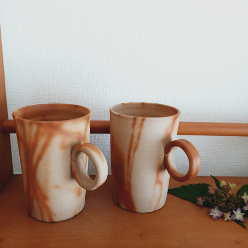 備前焼 ペアマグカップ マグカップ aco 通販 12328137｜Creema(クリーマ)