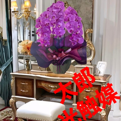 光触媒 人工観葉植物 フェイクグリーン MSエレガント胡蝶蘭7本立LAV