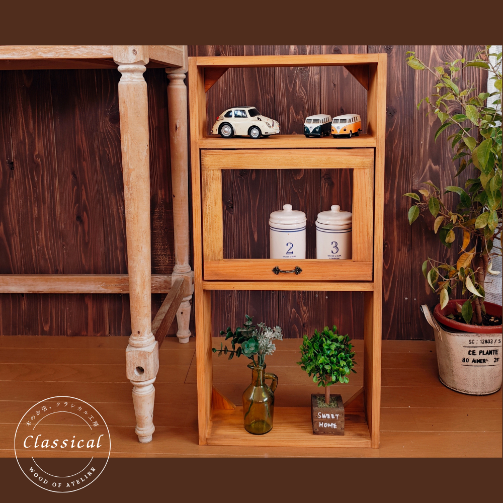 【飾り棚】クラシック木製収納家具