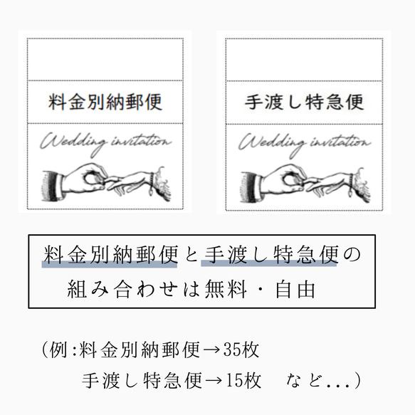 半透明　料金別納郵便シール　手渡し特急便 5枚目の画像