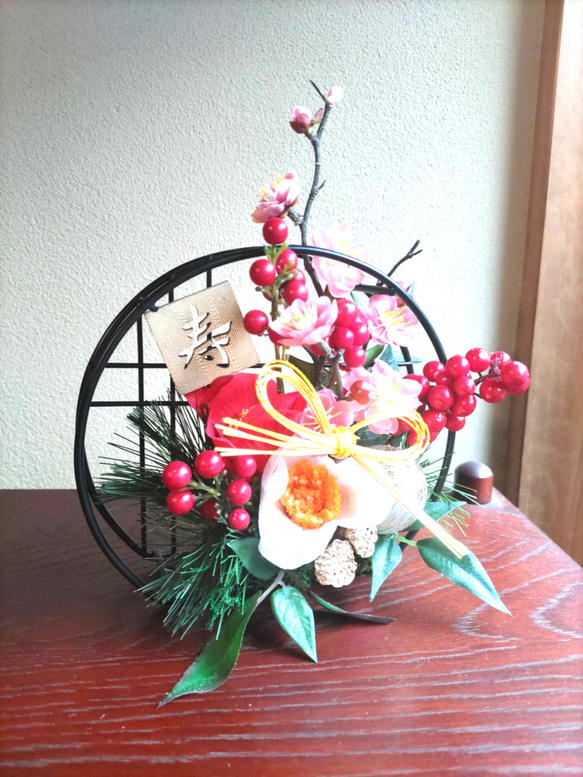 和風お飾り ラッピング無料 ギフト 玄関飾り お祝い ミニサイズ 水やり  