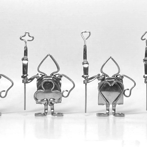 フォークアート「トランプの兵隊」 立体・オブジェ 松原俊之 通販