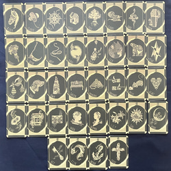和柄ルノルマンカード第３版　黒　フォーチュンテリング　占術 2枚目の画像