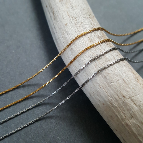 1m] サージカル ステンレス 0.6mm 細いチェーン ニッケルフリー加工